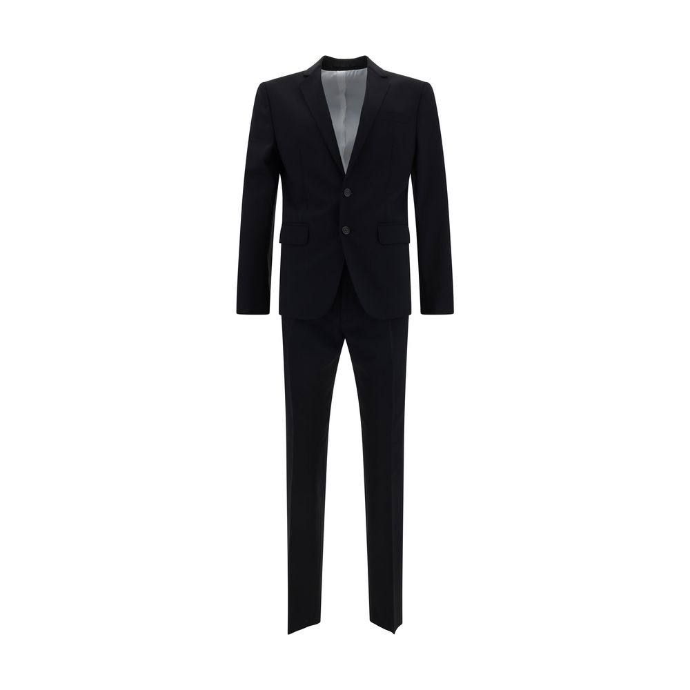 Dsquared² Blue Fleece Wool Two-Piece Suit