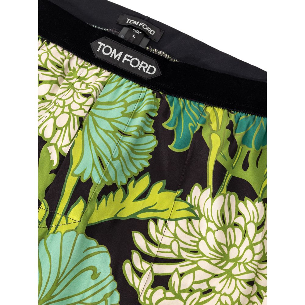 Tom Ford Multicolor Silk Bottoms Sleepwear
