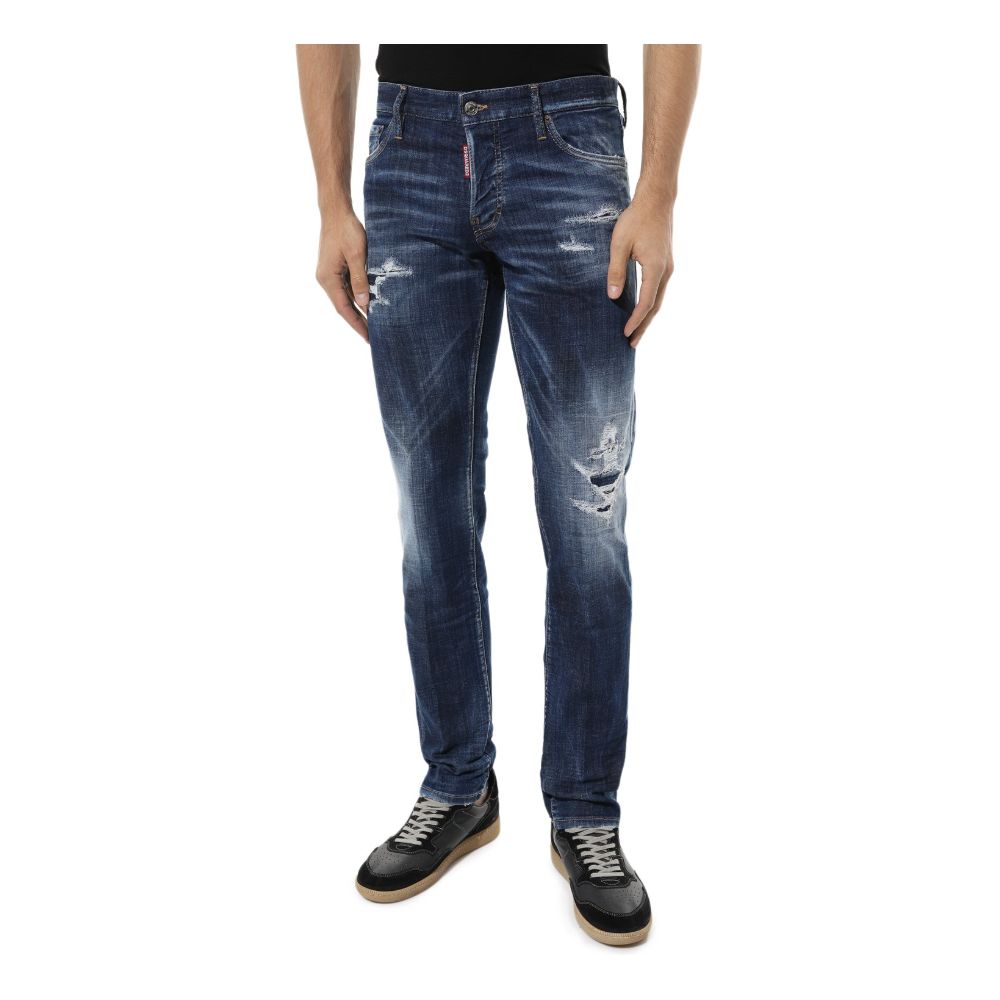 Dsquared² Blue Cotton Jeans & Pant