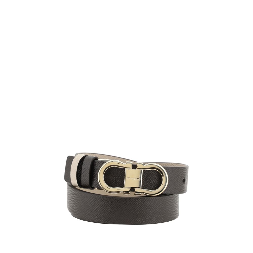 Ferragamo Brown Calf Leather Bos Taurus Regular Belt