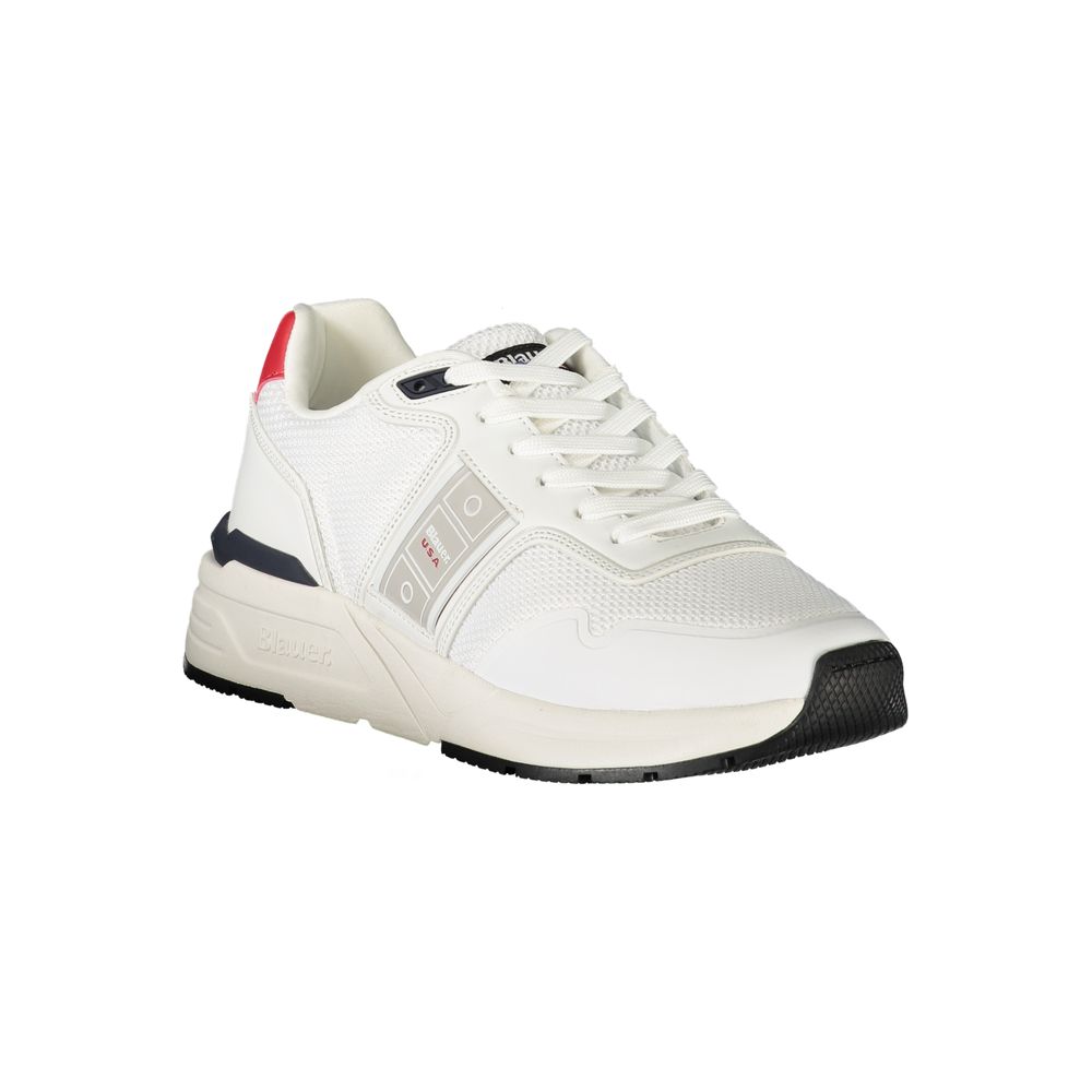 Blauer White Polyester Men Sneaker