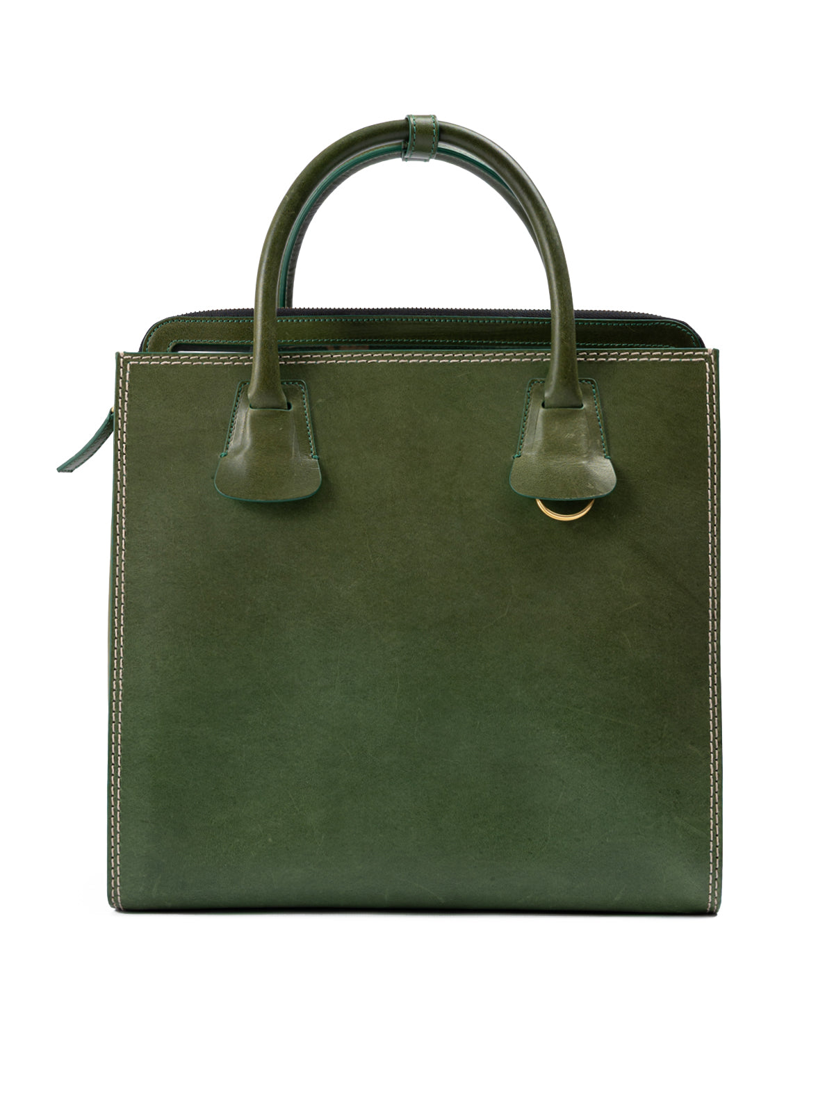 Dsquared² Green Leather Tote Bag