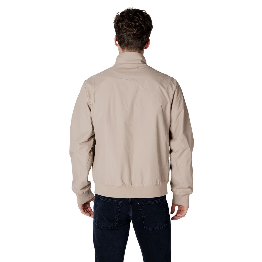 EA7 Emporio Armani Beige Polyamide Jackets & Coat