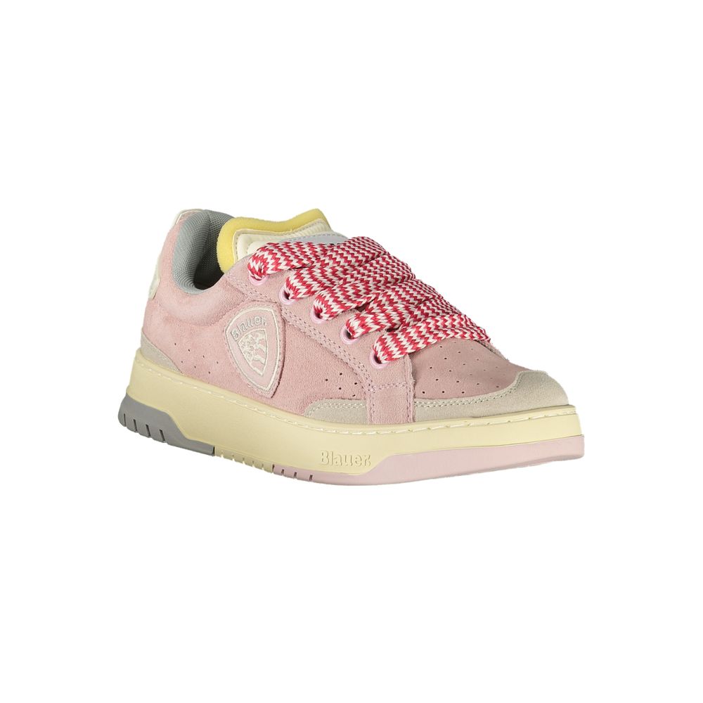 Blauer Pink Polyester Sneaker