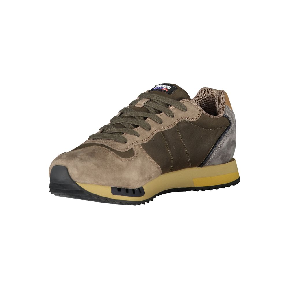 Blauer Green Leather Men Sneaker