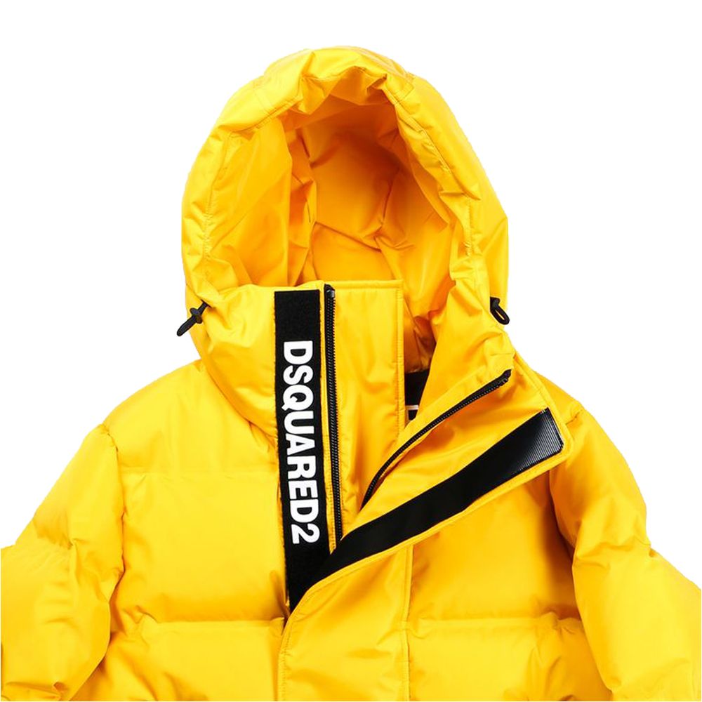 Dsquared² Yellow Nylon Men's Down Jacket