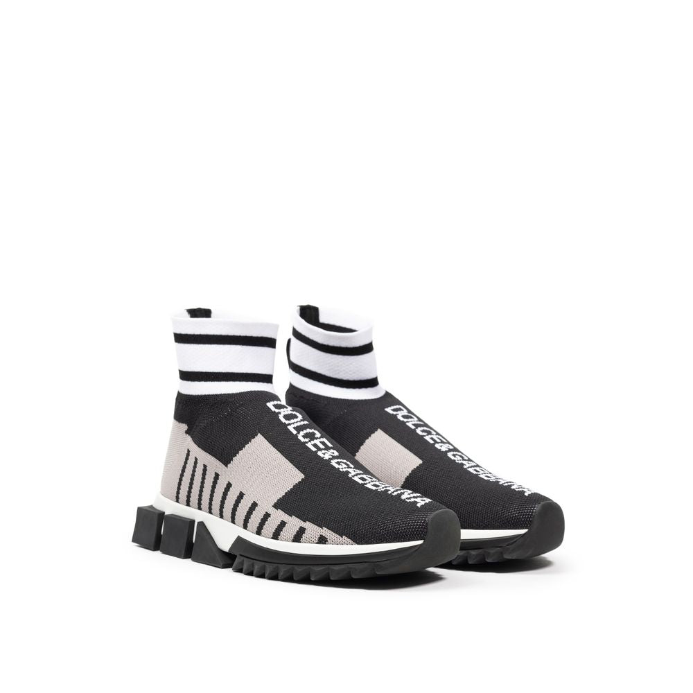 Dolce &amp; Gabbana Black Fabric Sneaker