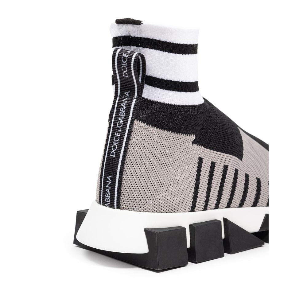 Dolce &amp; Gabbana Black Fabric Sneaker