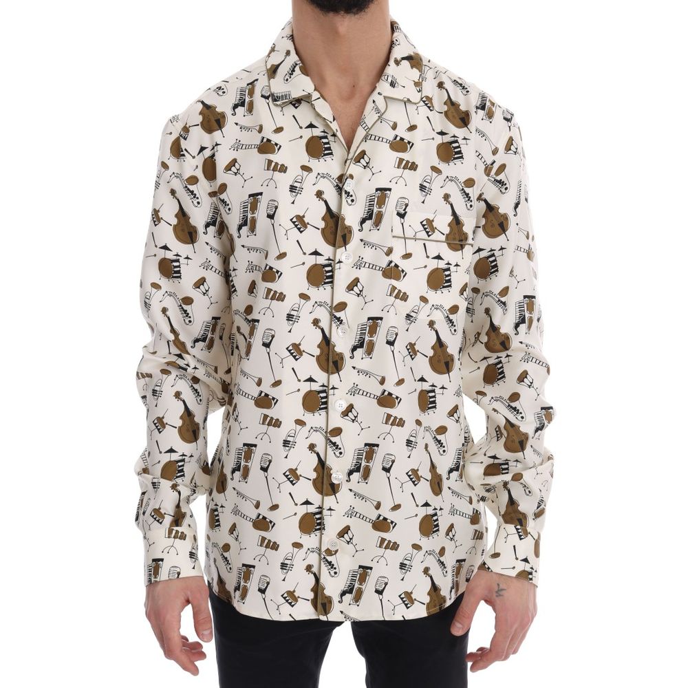 Dolce &amp; Gabbana Multicolor Silk Shirt