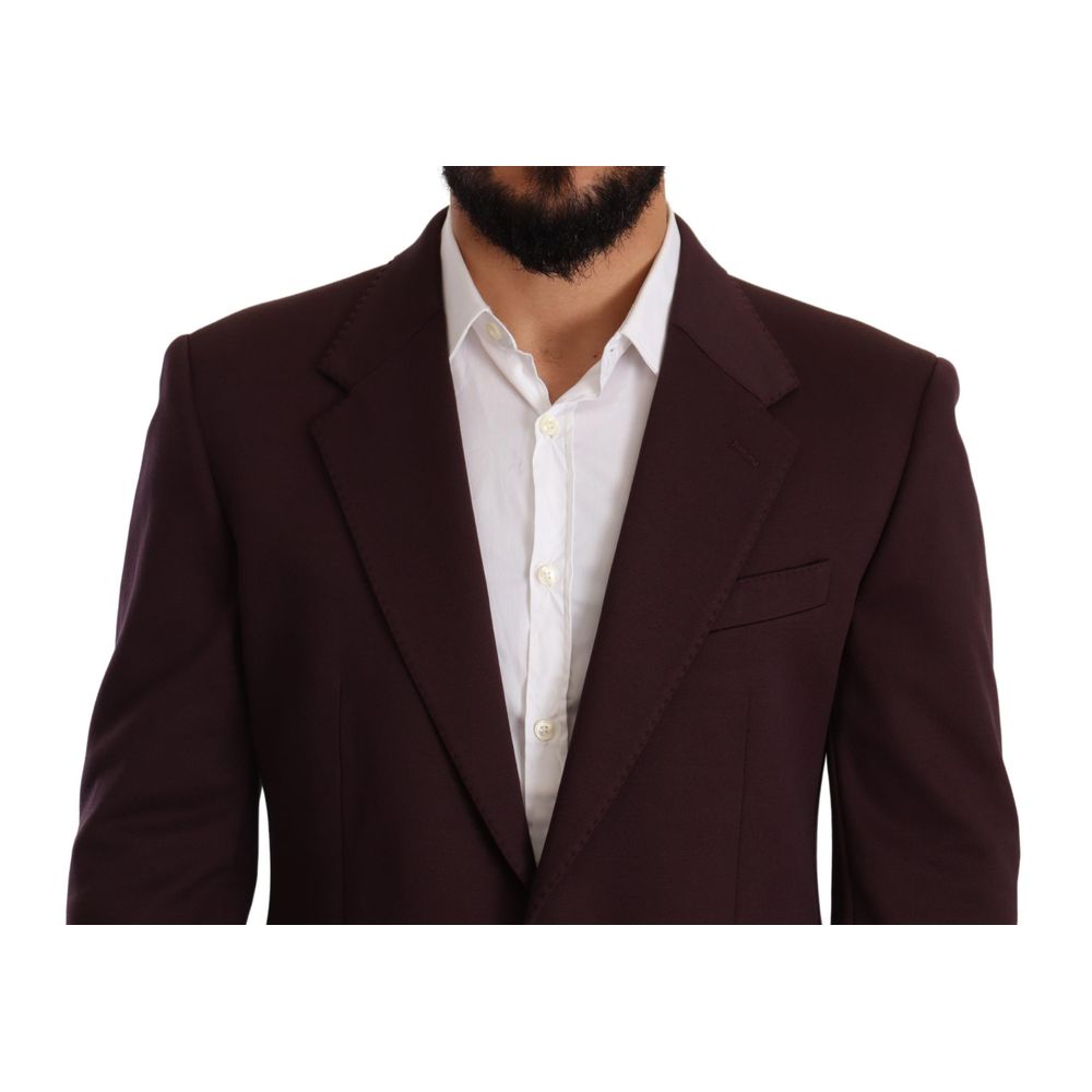 Dolce &amp; Gabbana Purple Cotton Blazer