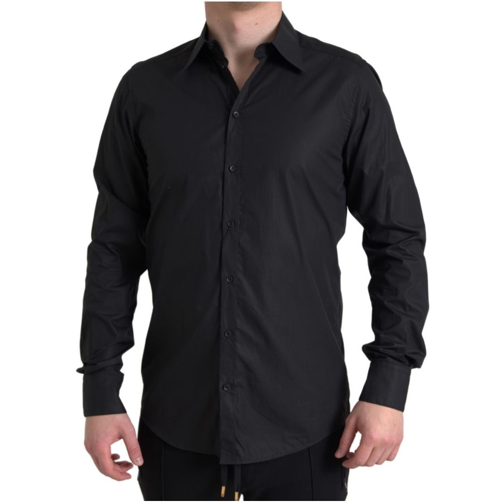 Dolce &amp; Gabbana Black Cotton Shirt