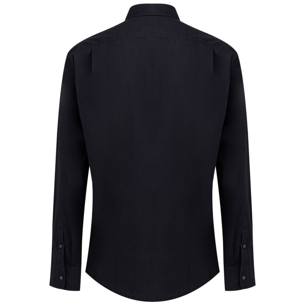 Dolce &amp; Gabbana Navy Blue Cotton Shirt