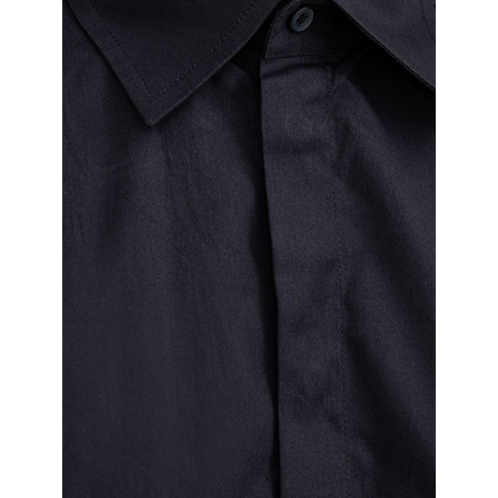 Dolce &amp; Gabbana Navy Blue Cotton Shirt