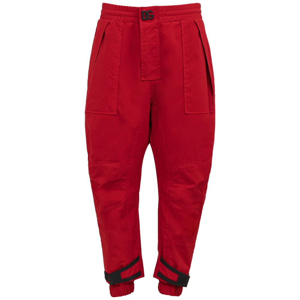 Dolce &amp; Gabbana Red Polyamide Pant