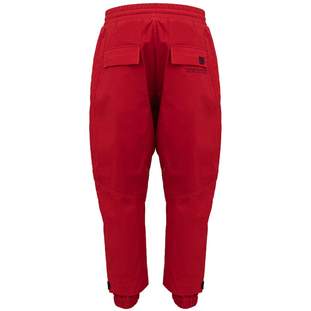 Dolce &amp; Gabbana Red Polyamide Pant