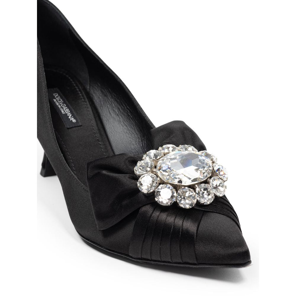Dolce &amp; Gabbana Black Viscose Pump