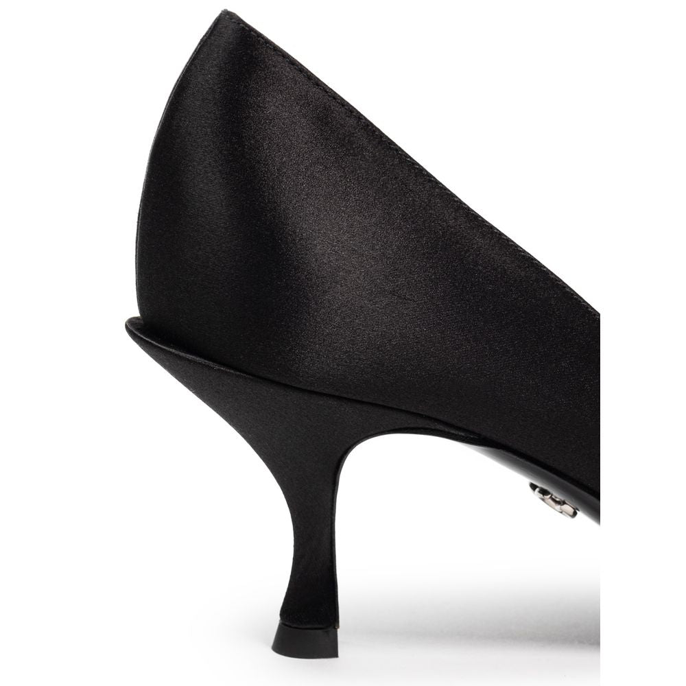 Dolce &amp; Gabbana Black Viscose Pump