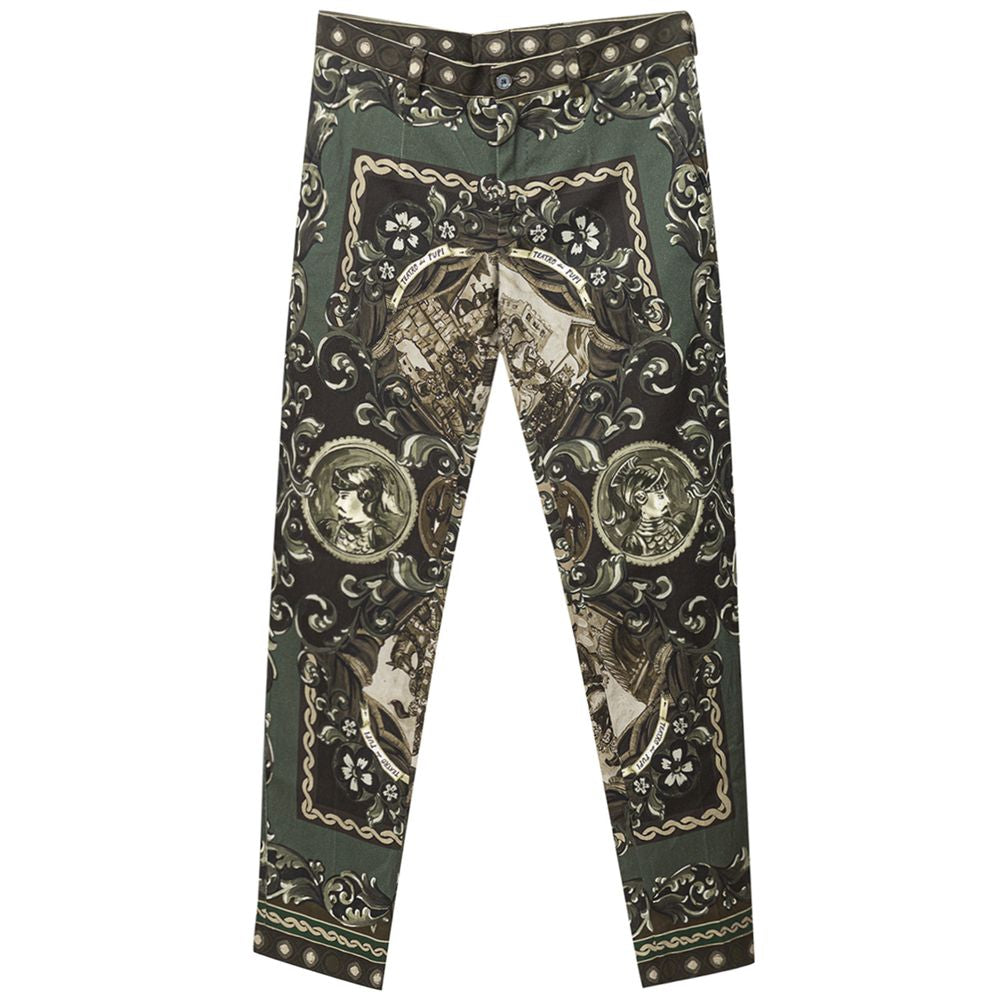 Dolce &amp; Gabbana Green Cotton Pant
