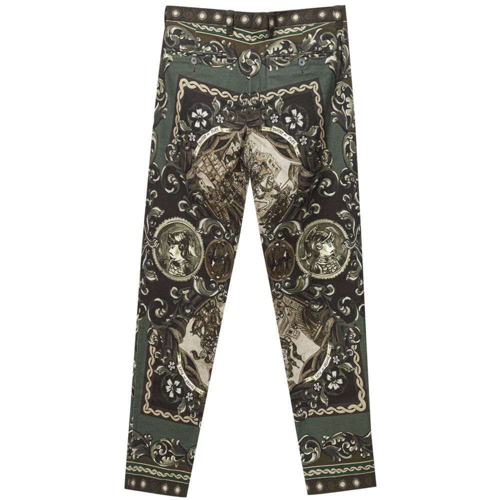 Dolce &amp; Gabbana Green Cotton Pant