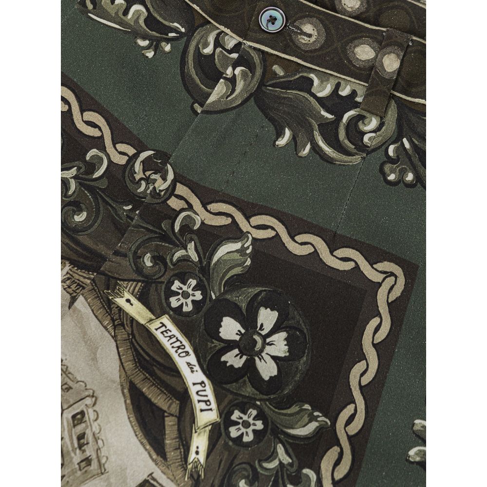 Dolce &amp; Gabbana Green Cotton Pant