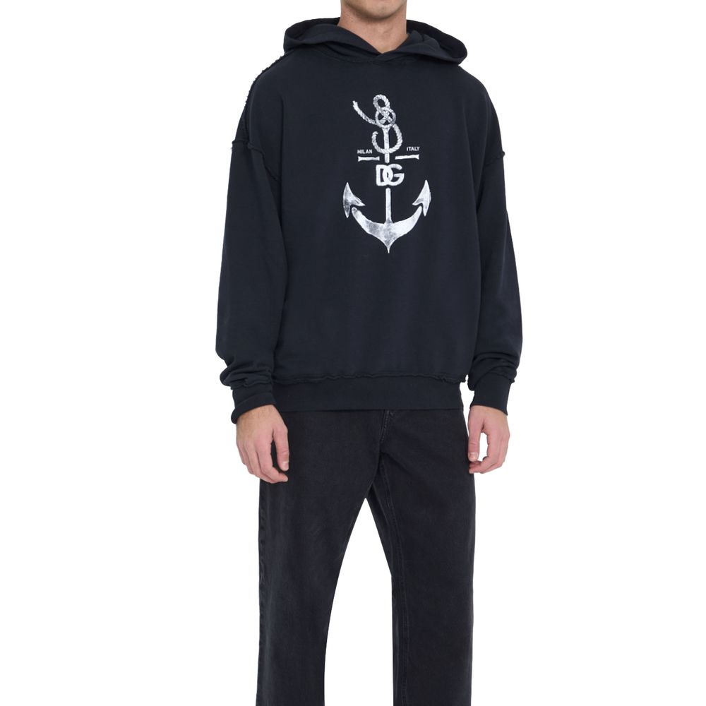 Dolce &amp; Gabbana Blue Cotton Sweatshirt