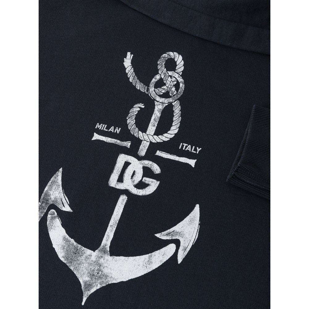 Dolce &amp; Gabbana Blue Cotton Sweatshirt