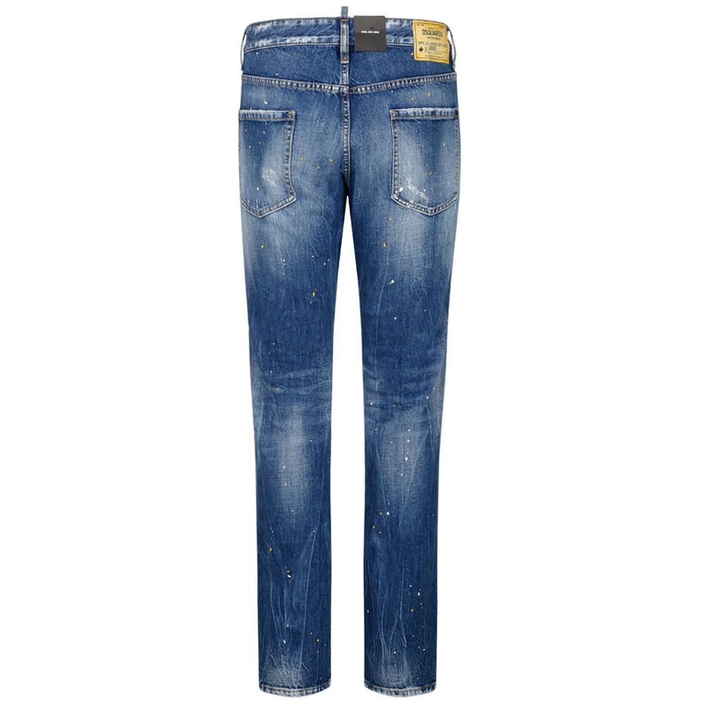 Dsquared² Blue Cotton Jeans &amp; Pant