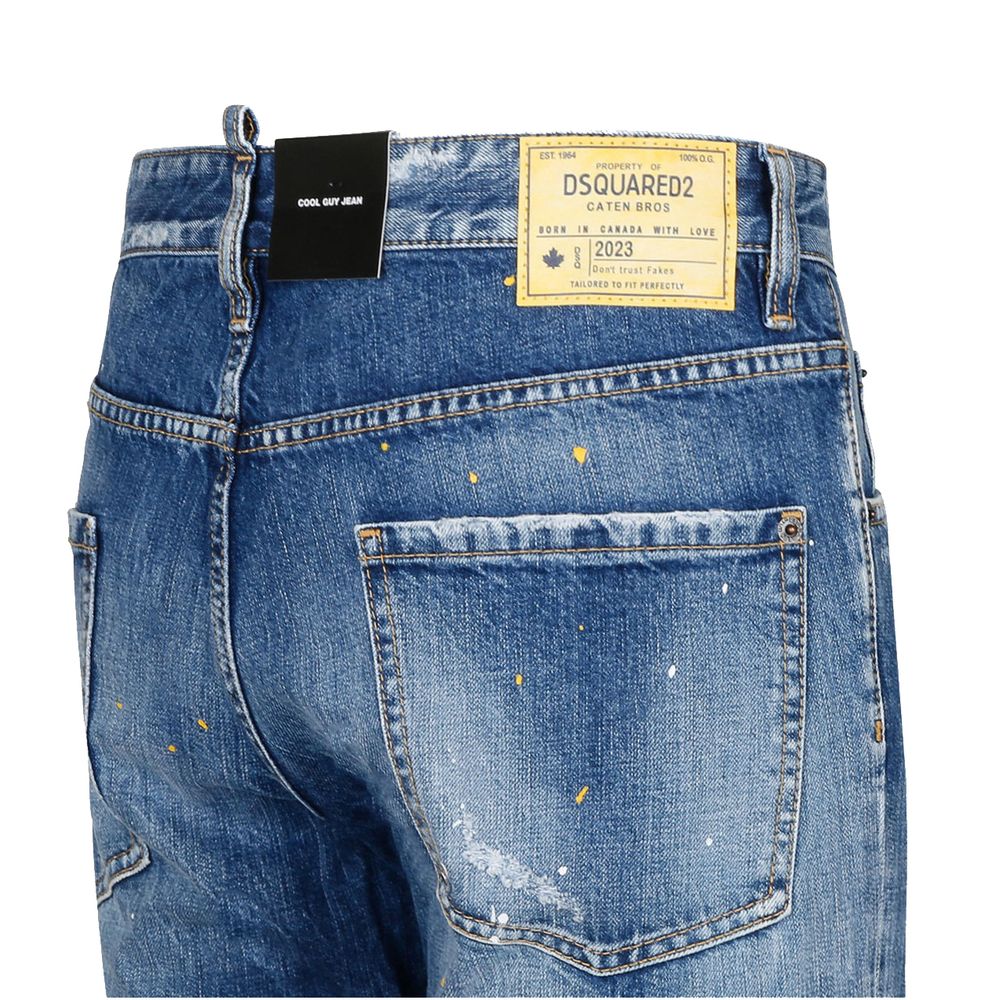 Dsquared² Blue Cotton Jeans &amp; Pant