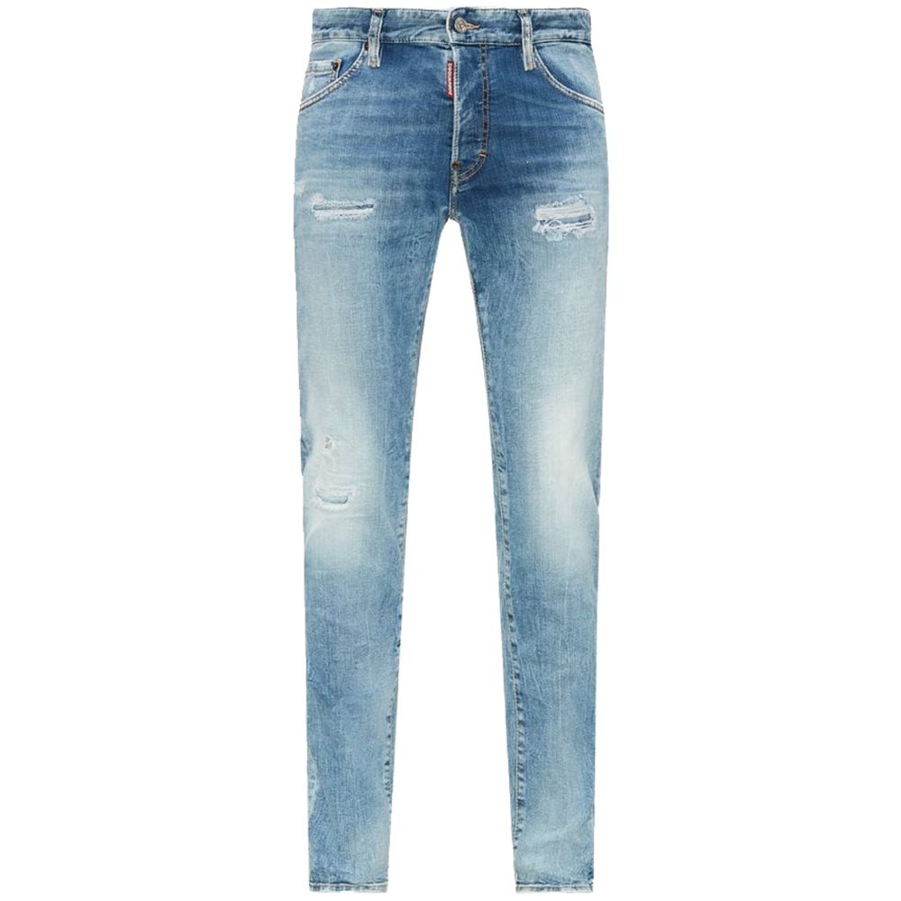 Dsquared² Blue Cotton Jeans &amp; Pant
