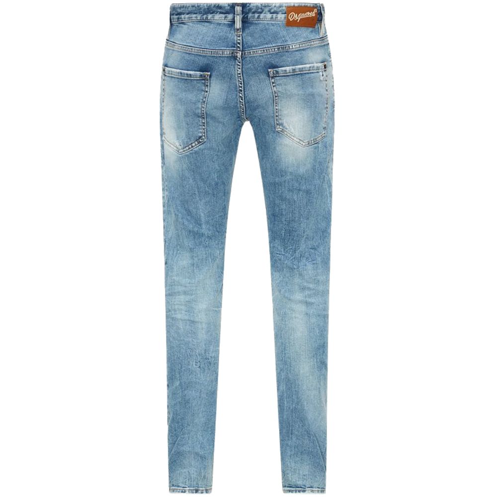 Dsquared² Blue Cotton Jeans &amp; Pant