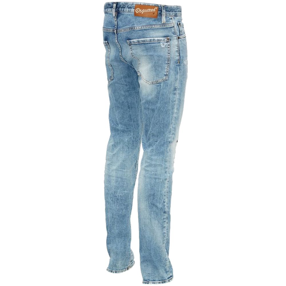 Dsquared² Blue Cotton Jeans &amp; Pant