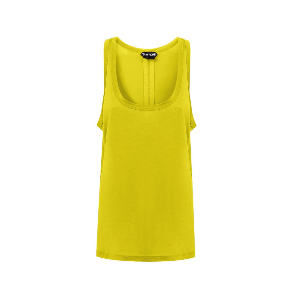 Tom Ford Yellow Silk Tank Top
