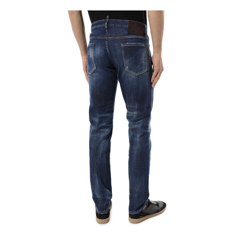 Dsquared² Blue Cotton Jeans &amp; Pant