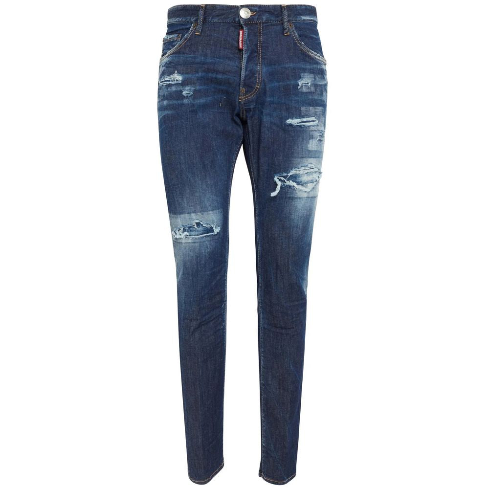 Dsquared² Blue Cotton Jeans &amp; Pant