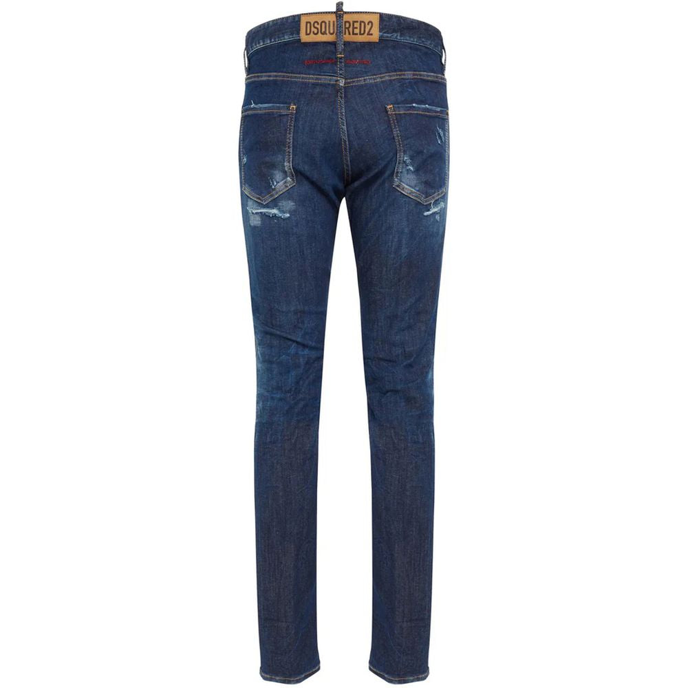 Dsquared² Blue Cotton Jeans &amp; Pant