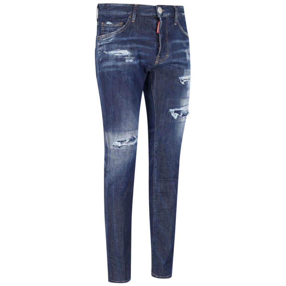 Dsquared² Blue Cotton Jeans &amp; Pant