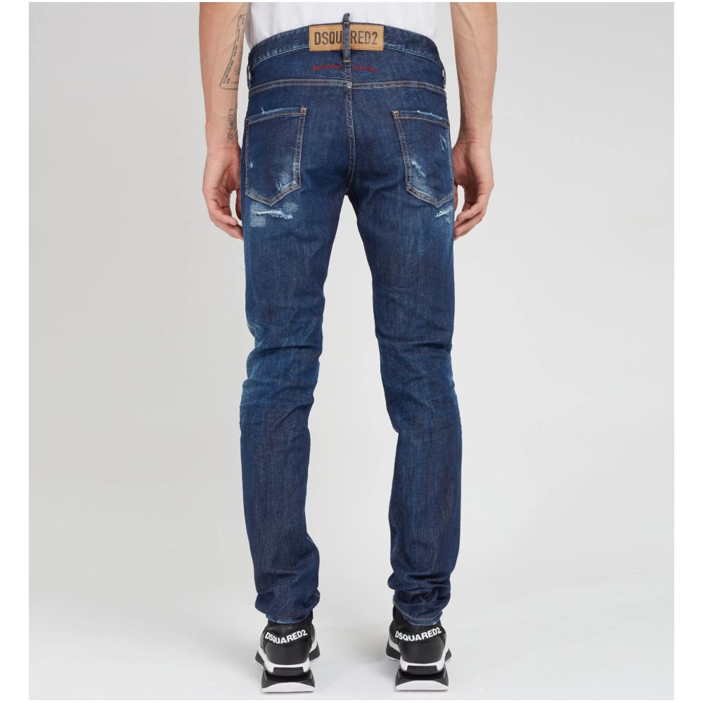 Dsquared² Blue Cotton Jeans &amp; Pant
