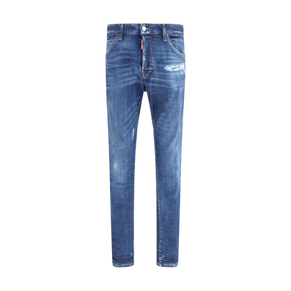 Dsquared² Blue Cotton Skinny Jeans