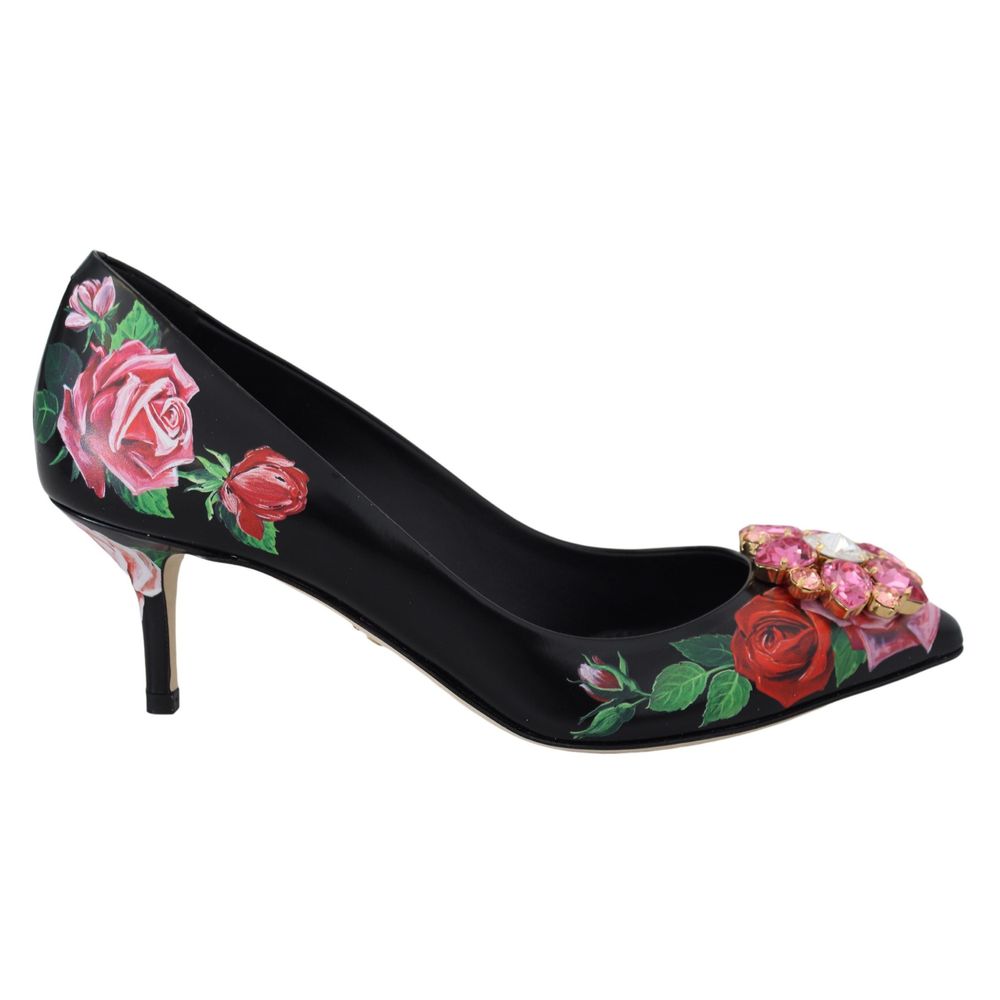 Dolce &amp; Gabbana Black Leather Pump