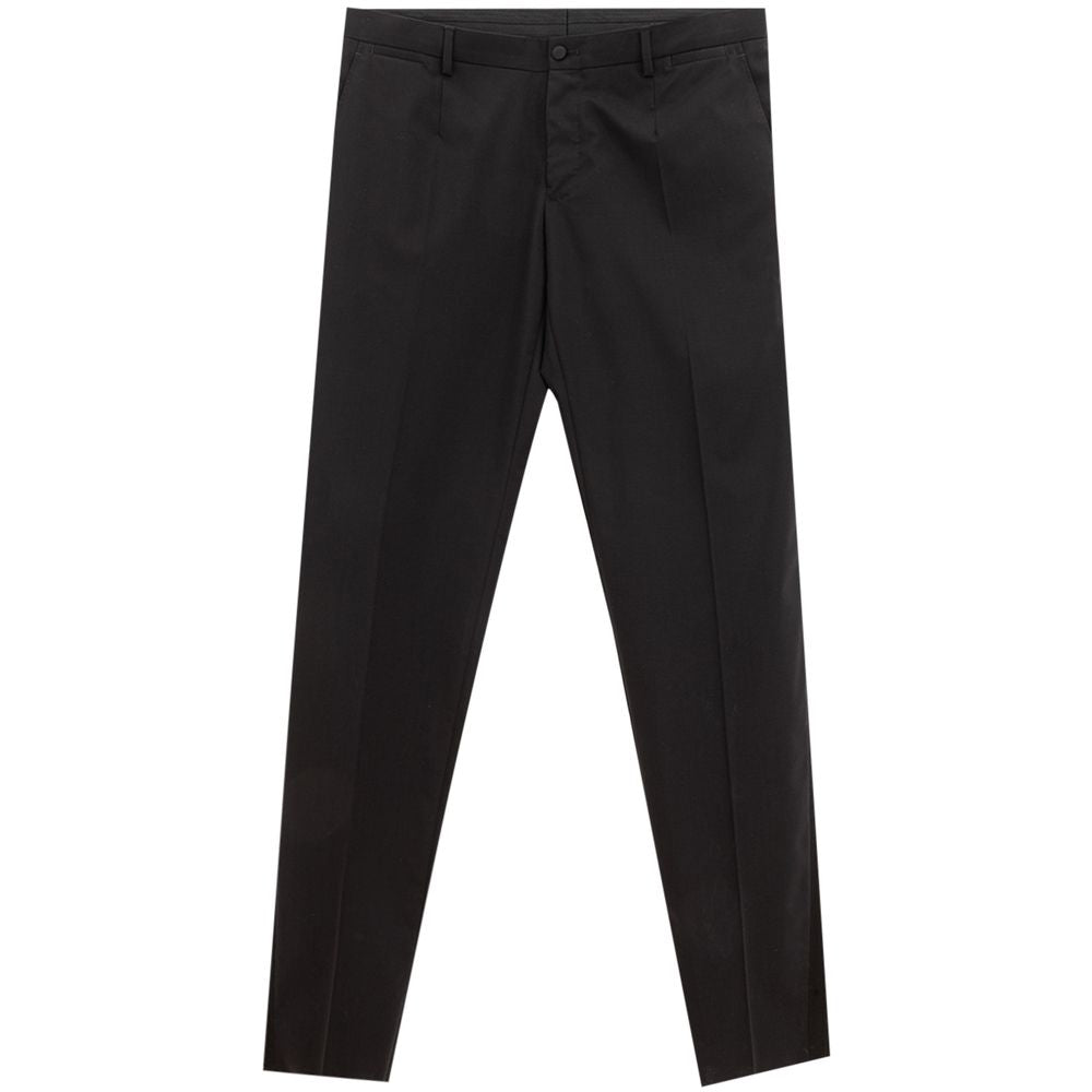 Dolce &amp; Gabbana Black Wool Pant