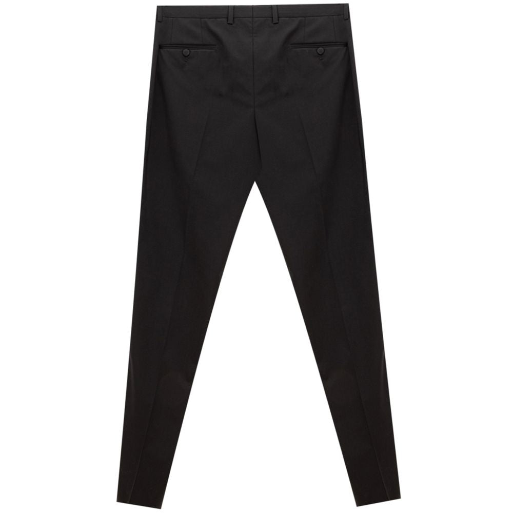 Dolce &amp; Gabbana Black Wool Pant