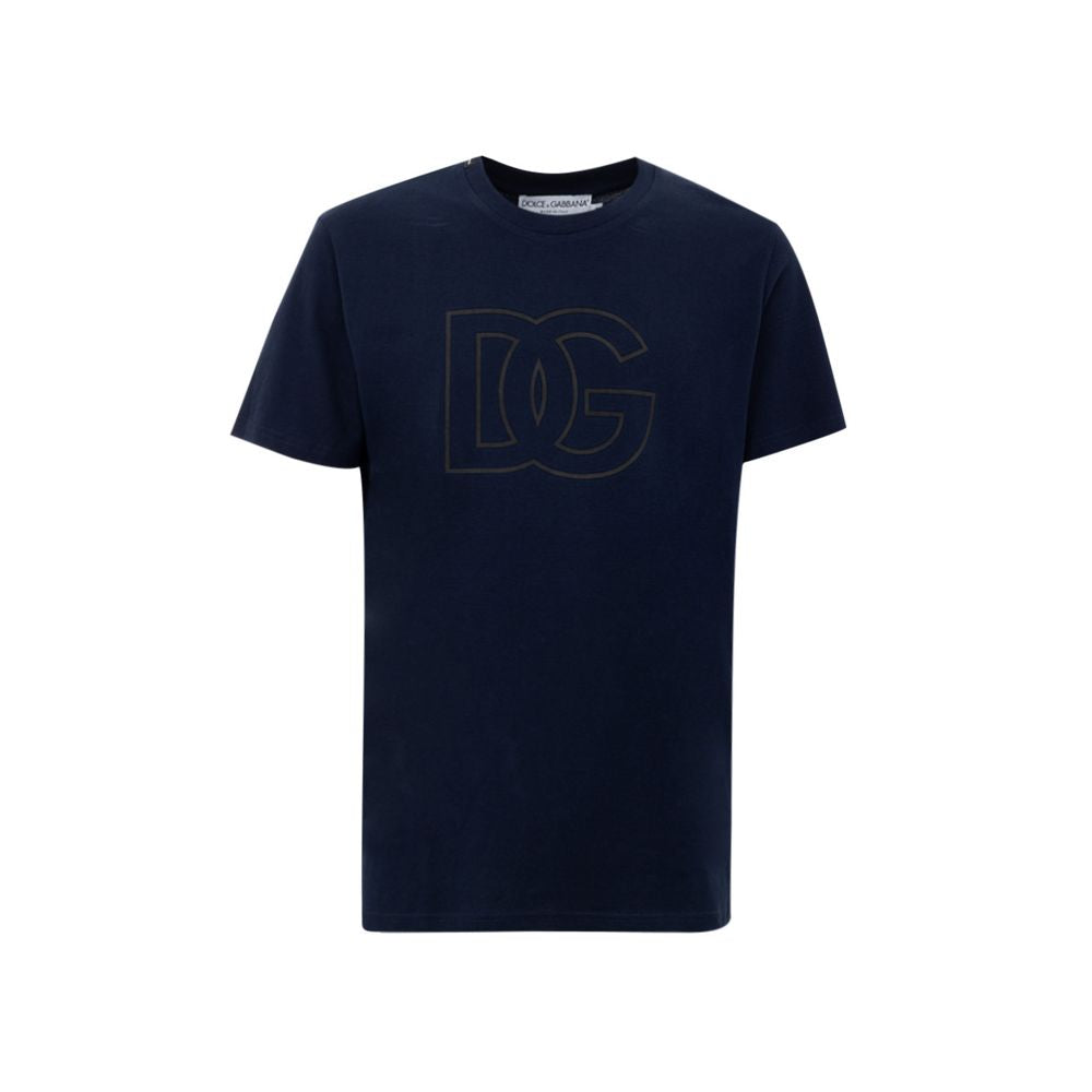 Dolce &amp; Gabbana Blue Cotton T-Shirt