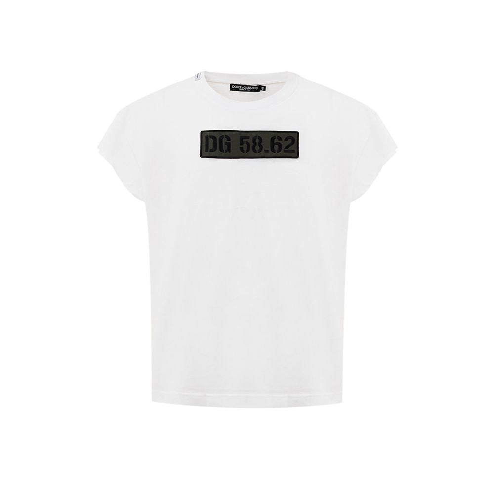 Dolce &amp; Gabbana White Cotton T-Shirt
