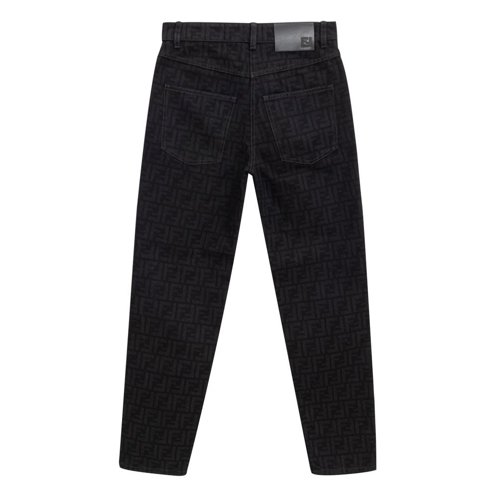 Fendi Black Cotton Denim Jeans