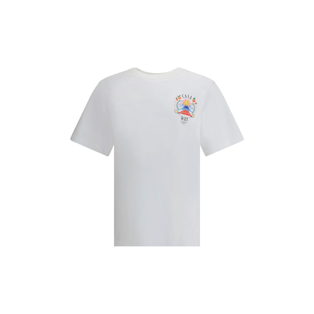 Casablanca White Cotton T-Shirt