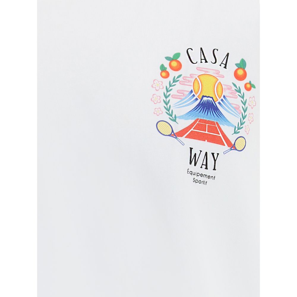 Casablanca White Cotton T-Shirt