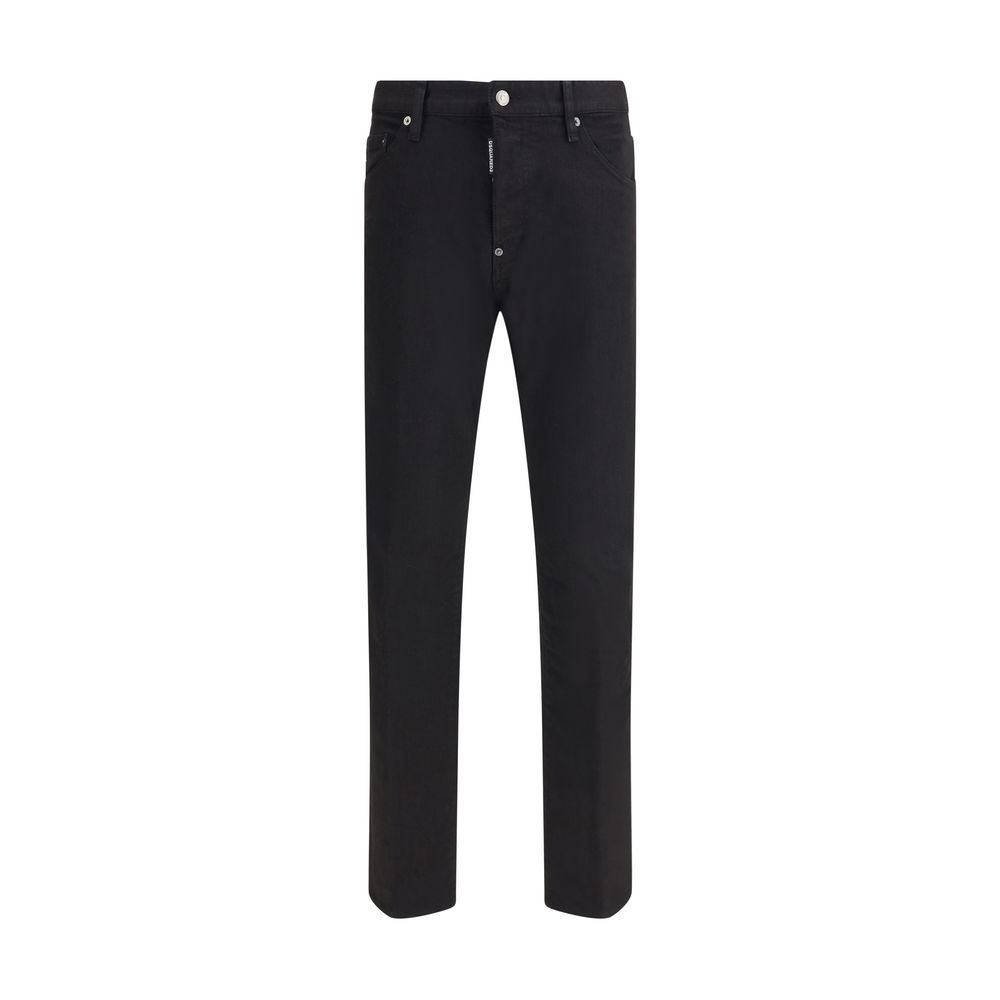 Dsquared² Black Cotton Skinny Jeans