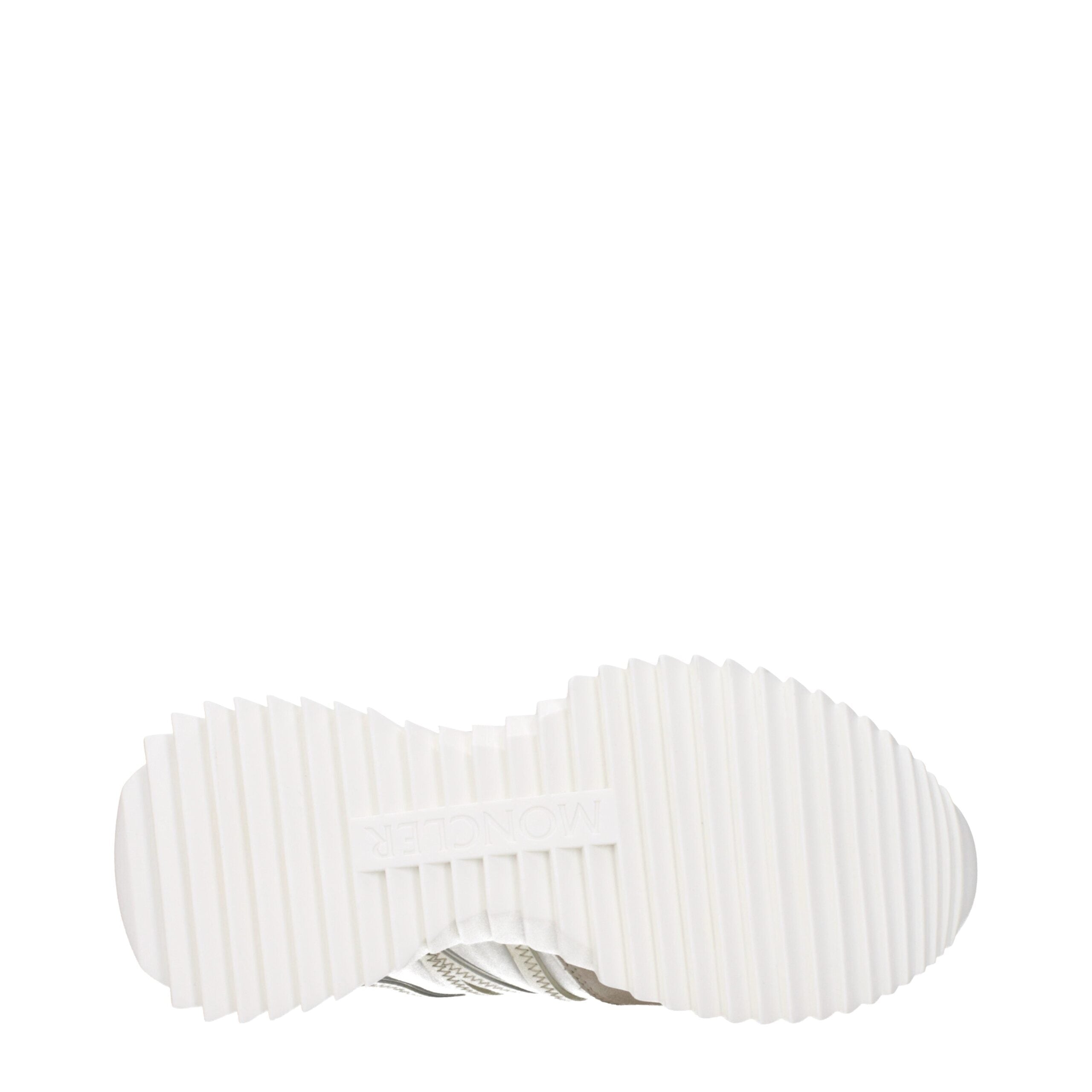 Moncler Beige Fabric Low Top Sneakers