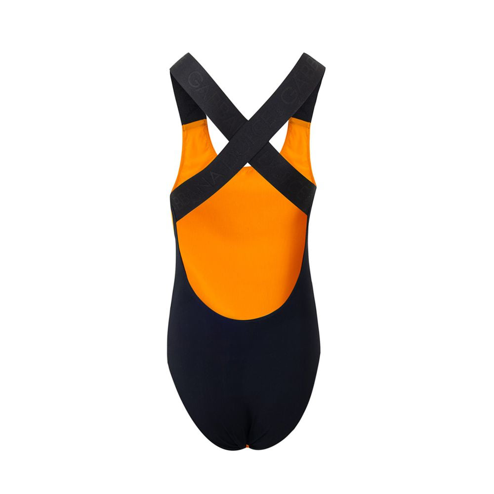 Dolce &amp; Gabbana Orange Polyester One-Piece Swimsuit