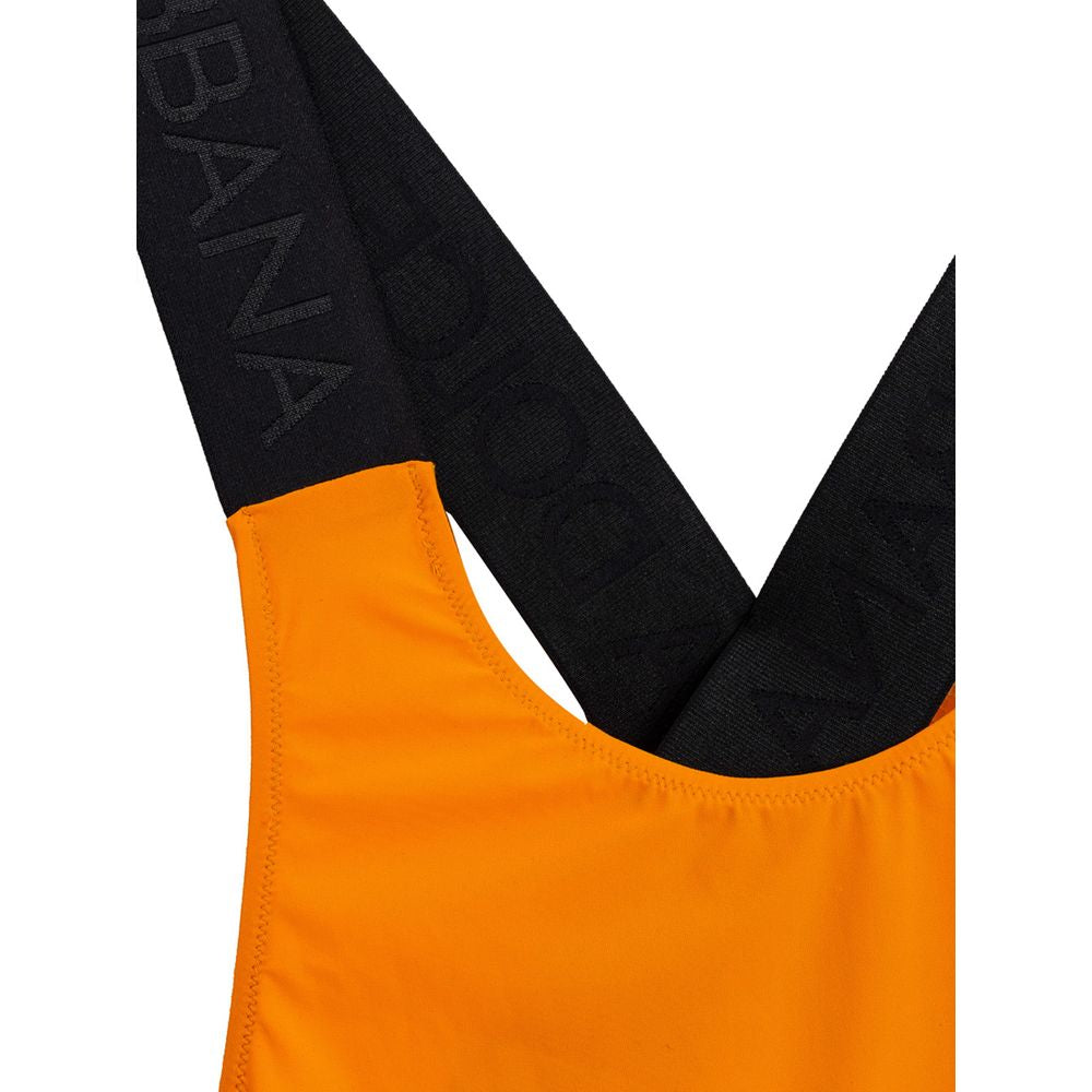 Dolce &amp; Gabbana Orange Polyester One-Piece Swimsuit